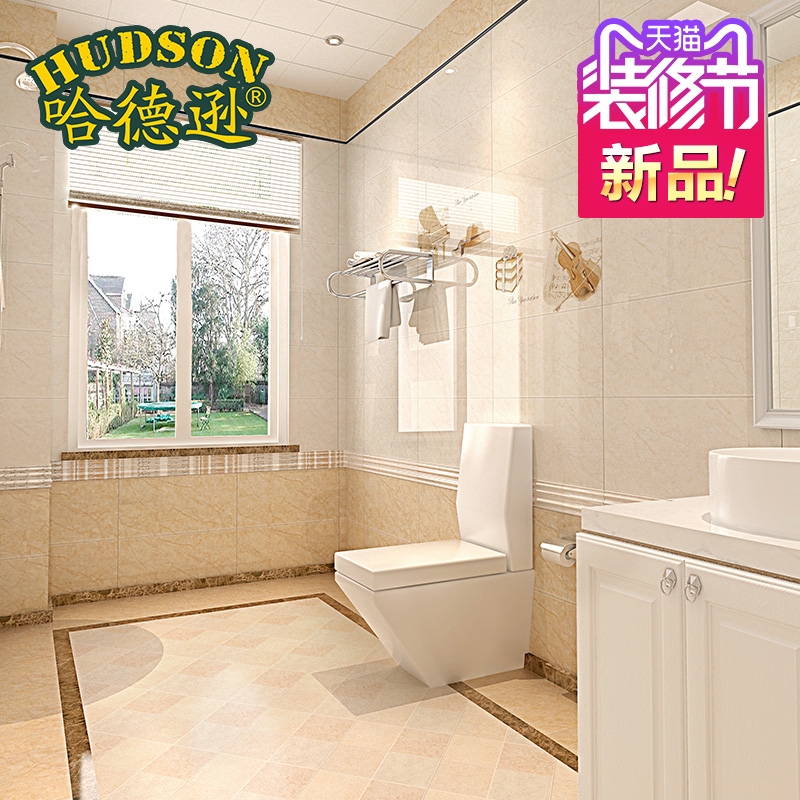 【哈德逊】瓷砖卫生间花片 室外地砖 厨房卫浴墙砖建材 瓷砖配件