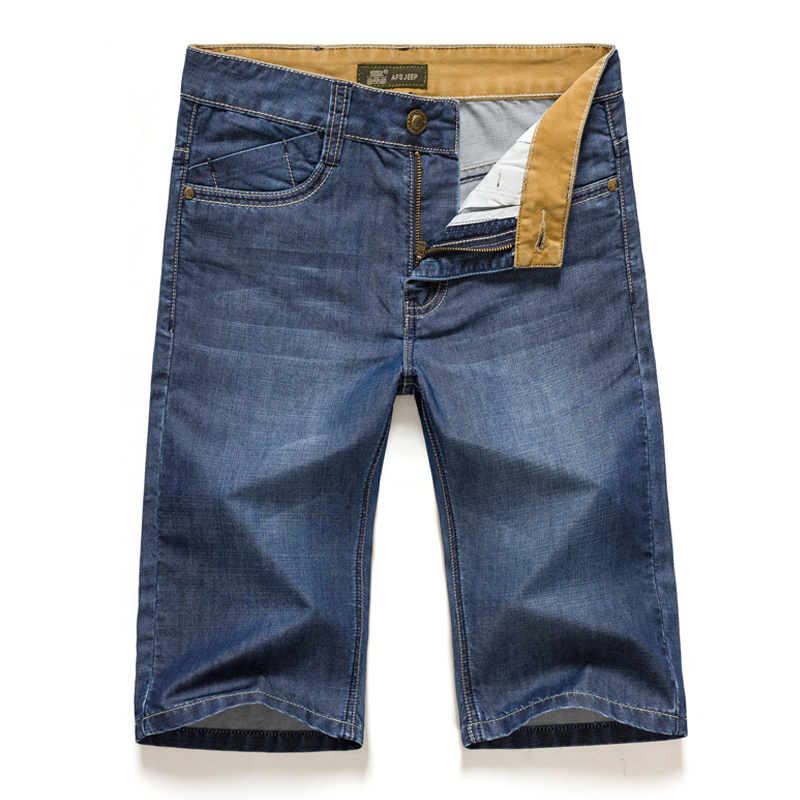 2015夏季新款男士牛仔裤短裤商务休闲蓝色薄款牛仔短裤五分裤男裤