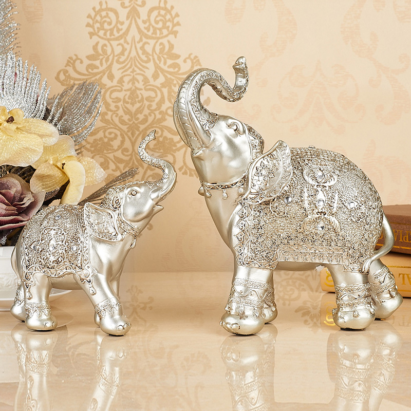 欧式大象摆件 招财 客厅摆设家居饰品 酒柜摆设装饰品 结婚礼品
