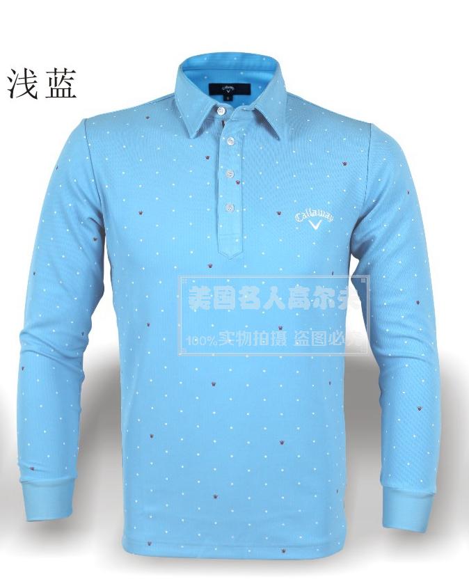 golf高尔夫服装用品 秋冬新款卡拉威男士正品长袖体恤运动衫透气