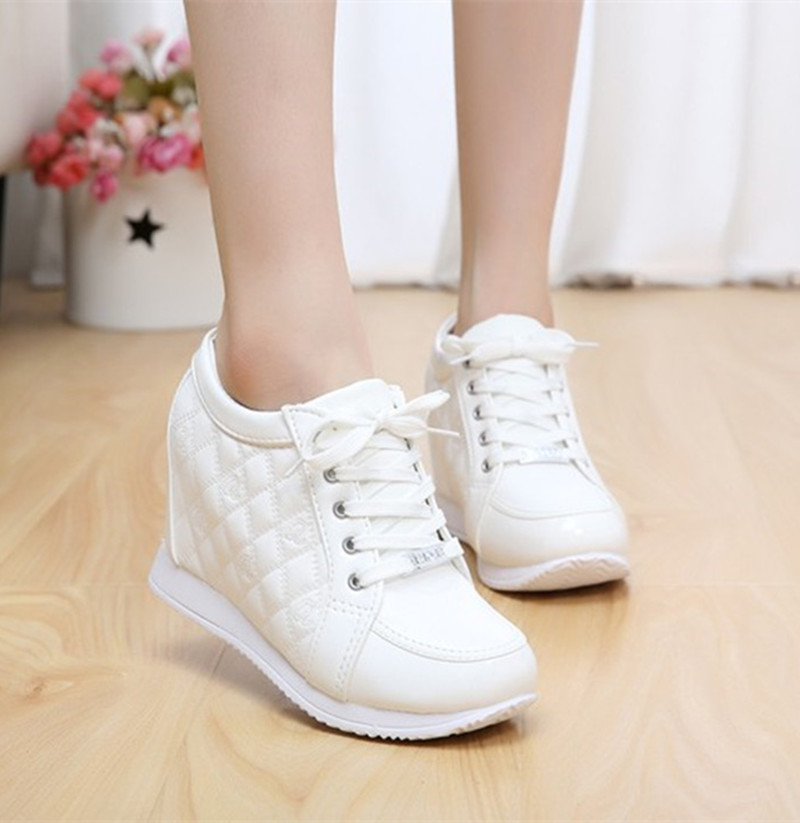 2015春夏季新款韩版潮鞋 隐形内增高女鞋8cm 休闲运动鞋女单鞋子