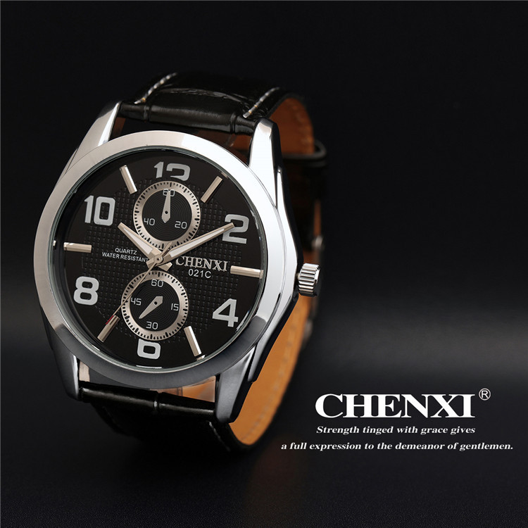 正品CHENXI英化复古手表皮带手表CX-021C商务手表 厂家直销