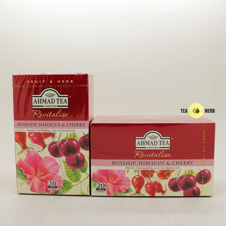 [亚曼茶AHMAD TEA]玫瑰果 芙蓉 樱桃味花果茶 20袋泡