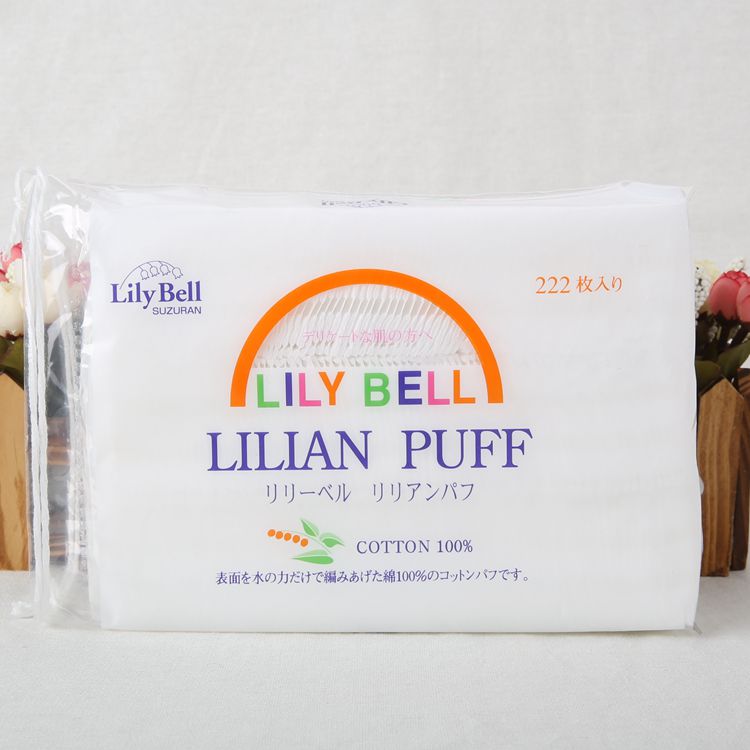【豌豆er格】日本（现货） lily bell丽丽贝尔100%天然纯棉化妆棉