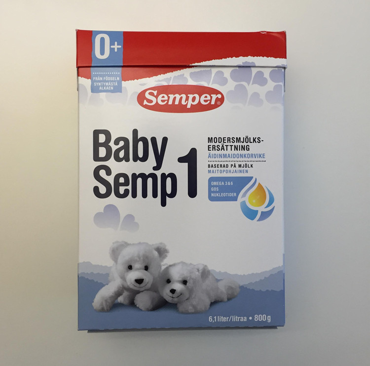 4盒包邮瑞典森宝奶粉一段0-6个月瑞典原装进口最新日期