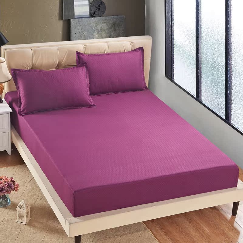 纯色床笠单件 席梦思保护套床罩床垫套子防滑床单1.2/1.5m1.8米床