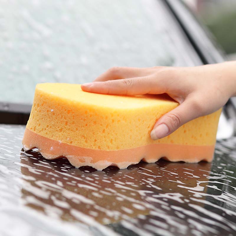 易可 擦车海绵块 车用清洁洗车海绵 汽车擦车手套不伤车洗车套装