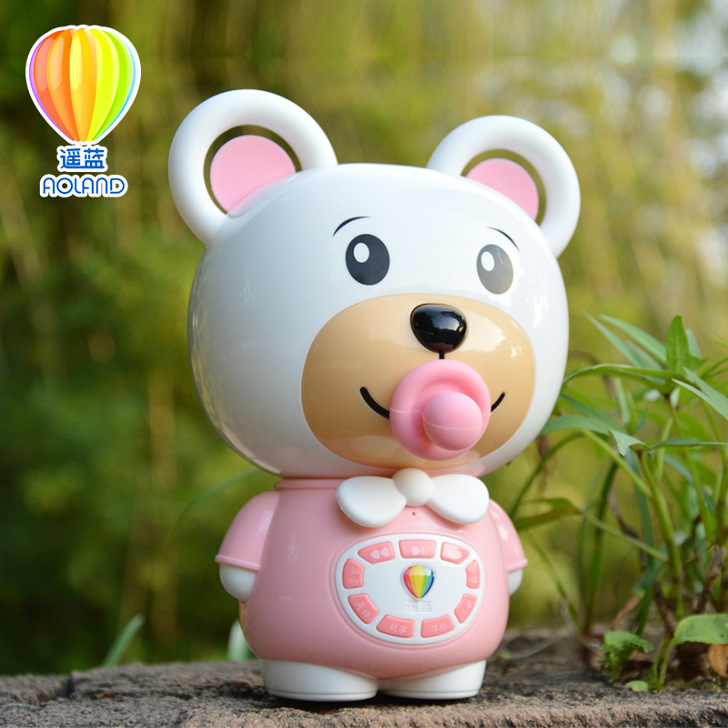遥蓝美美熊V2蓝牙分龄早教故事机宝宝婴儿智能互动玩具可充电下载