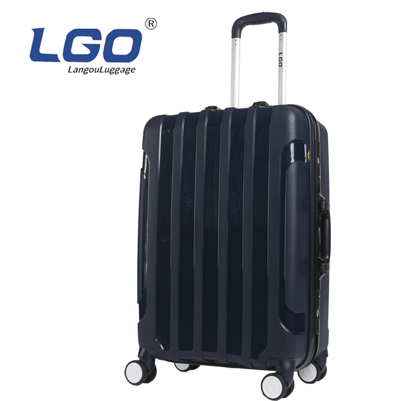 LGO明星同款铝框拉杆箱万向轮行李箱旅行箱男女磨砂密码箱防盗锁