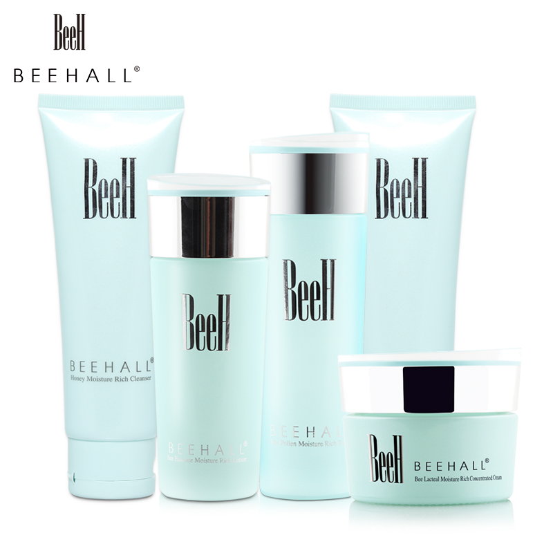 beehall化妆品蜂乳补水五件套 夏季女士护肤品套装 官方直售