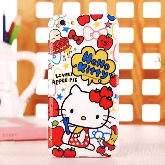 日本 Hello Kitty 卡通 iPhone6手机壳 苹果6plus保护套 硅胶软壳