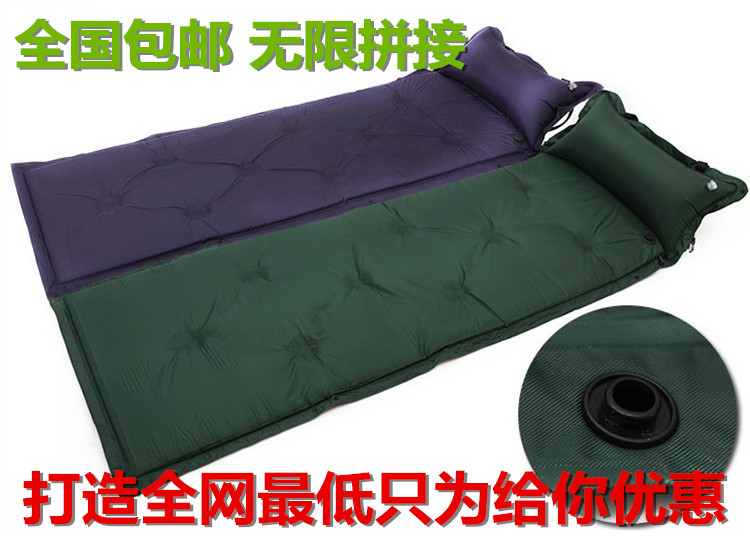 户外帐篷自动充气垫单人可拼接双人加厚办公室防潮午睡垫 野餐垫