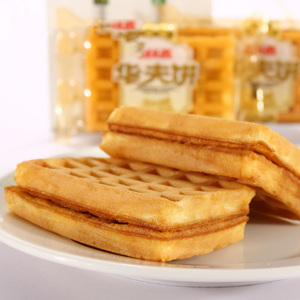 包邮 回头客华夫饼2.5kg装欧式切糕点休闲零食早餐营养格子软面包