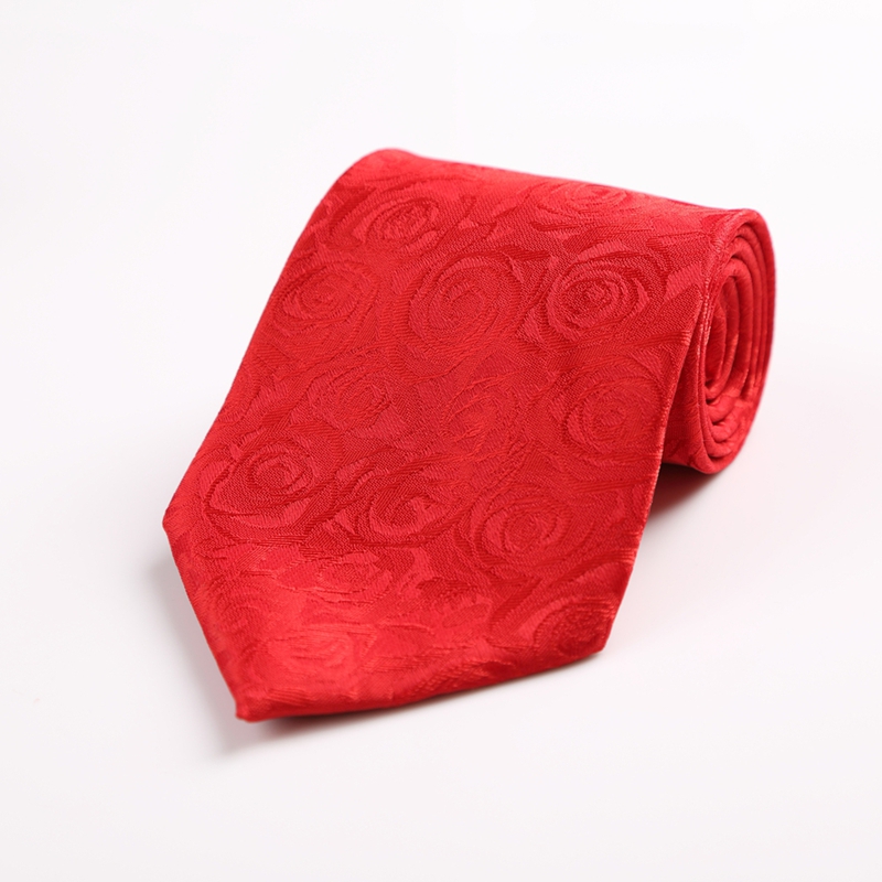 包邮正装商务上班工装领带 男士新郎结婚红色领带职业装团体领带