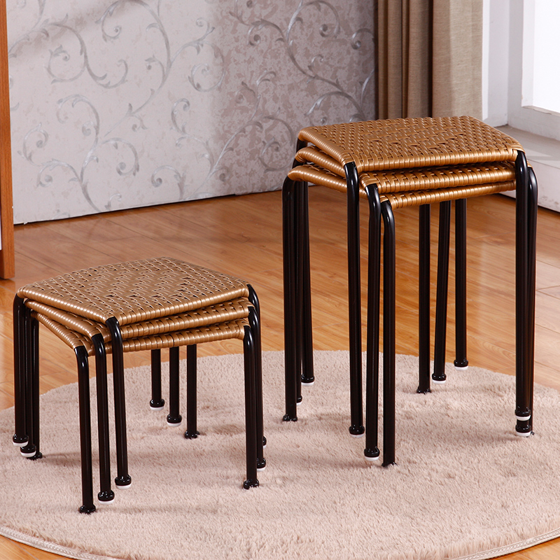斯黛尔 时尚 小凳子 塑料小板凳 矮凳 藤凳子 宜 凳子换鞋凳餐凳