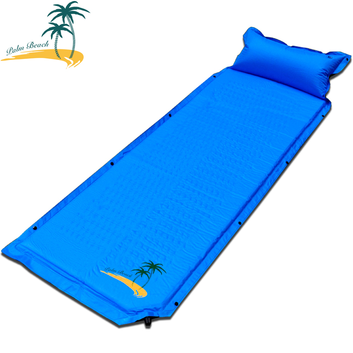 棕榈滩 加宽加厚单人自动充气垫 户外露营防潮睡垫多人可拼接