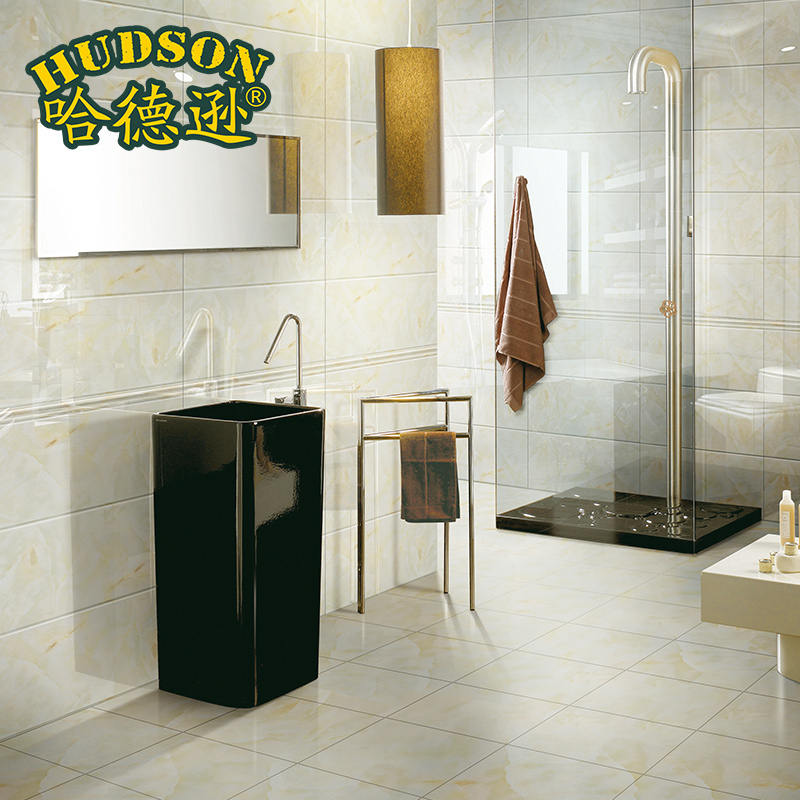 哈德逊 卫生间瓷砖 厕所地砖 厨房釉面砖 厨卫墙砖300600防滑砖