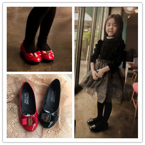 现货韩国正品代购儿童真皮单鞋女童公主鞋礼服鞋演出鞋中大童单鞋