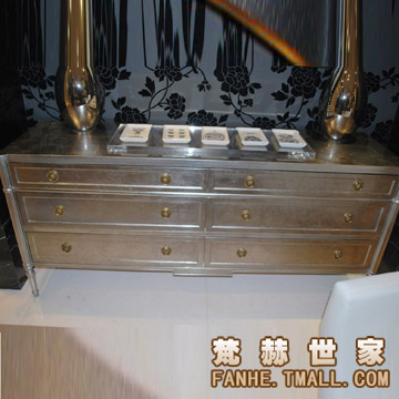 梵赫 FD701 上海 后现代 餐边柜 银箔 烤漆柜 别墅 餐边柜