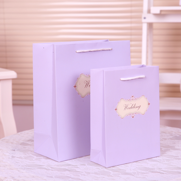 主题粉色紫色系列结婚糖盒婚庆手提袋大号礼盒喜糖盒喜糖袋