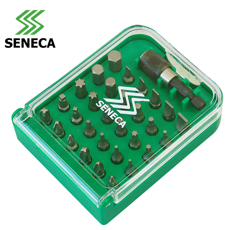 台湾SENECA西尼卡31件电动气动螺丝/6.3mm旋具头套装接头组SE-915