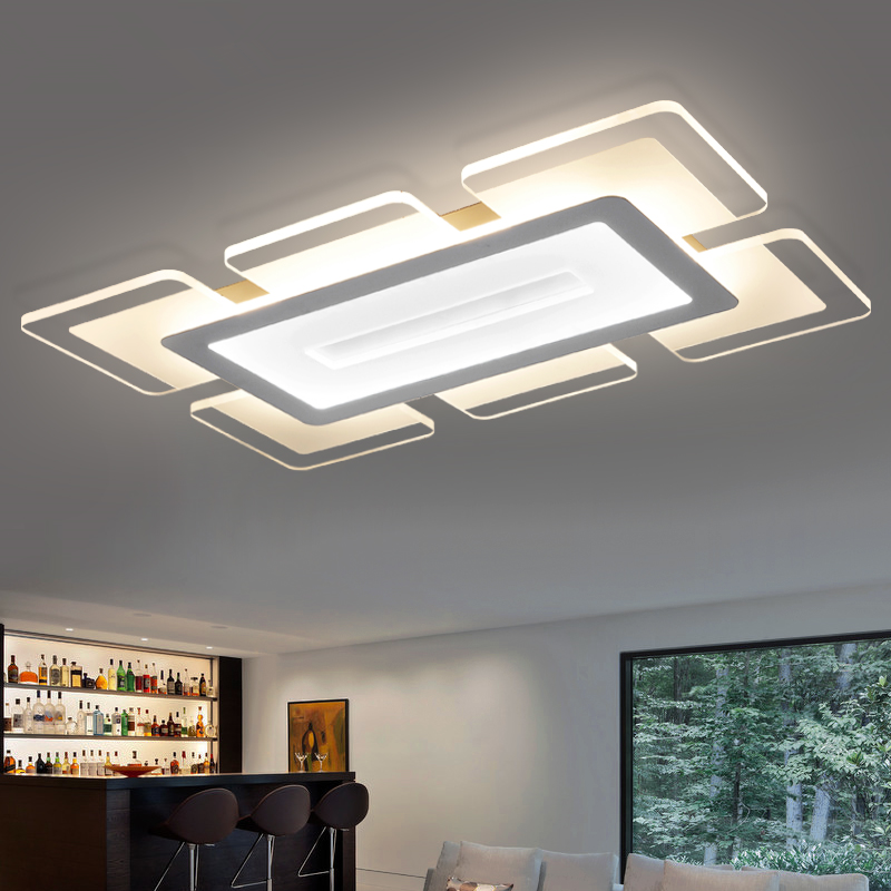 超薄灯 长方形客厅灯 现代简约LED吸顶灯时尚卧室书房餐厅灯具