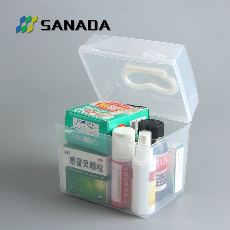 日本进口SANADA药箱化妆品收纳箱家庭用急救箱家用小药箱医药箱子