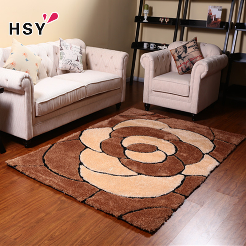 免洗弹力丝地毯茶几何花卉图案地毯客厅沙发地毯卧室满铺床边地毯