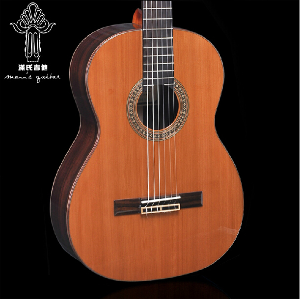 广州满氏 手工古典吉他 MC60云杉／红松玫瑰木面单板琴包邮