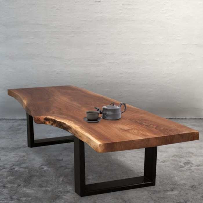 美式乡村铁艺实木餐桌复古做旧办公桌电脑桌写字台欧式会议桌长桌
