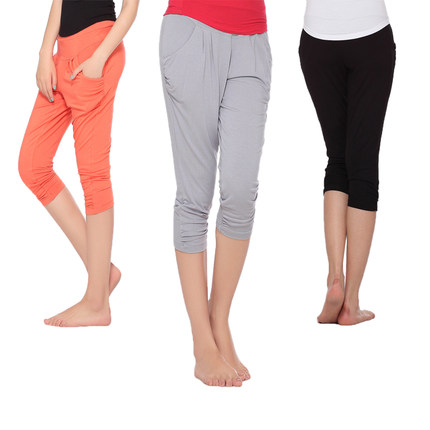 妇二代健身 女 裤新款哈伦瑜伽裤跑步运动长裤七分显瘦舞蹈裤包邮