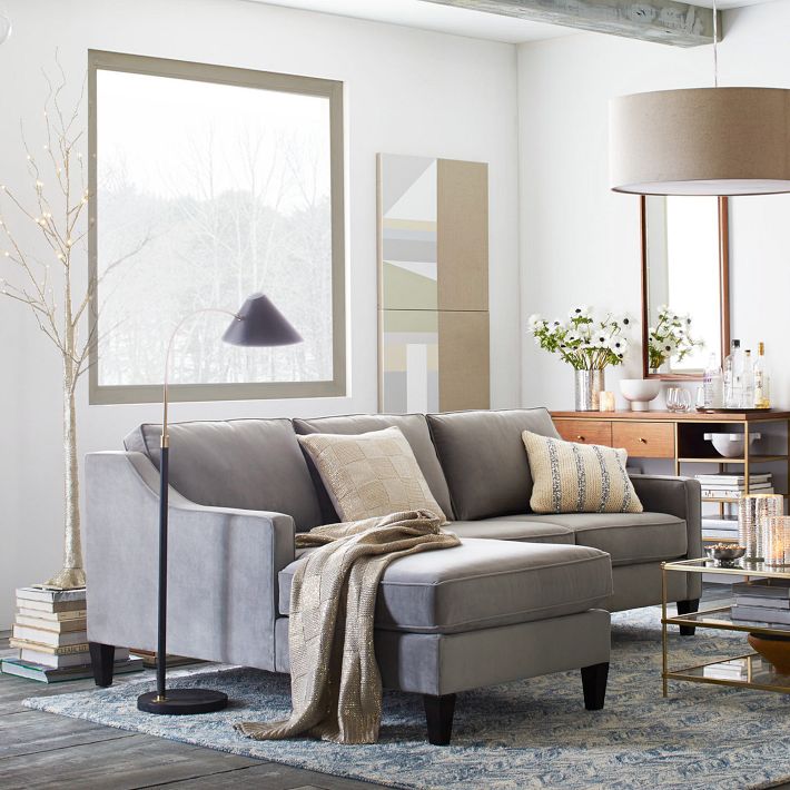 美式乡村布艺转角沙发L型地中海法式现代简约客厅布沙发家具组合