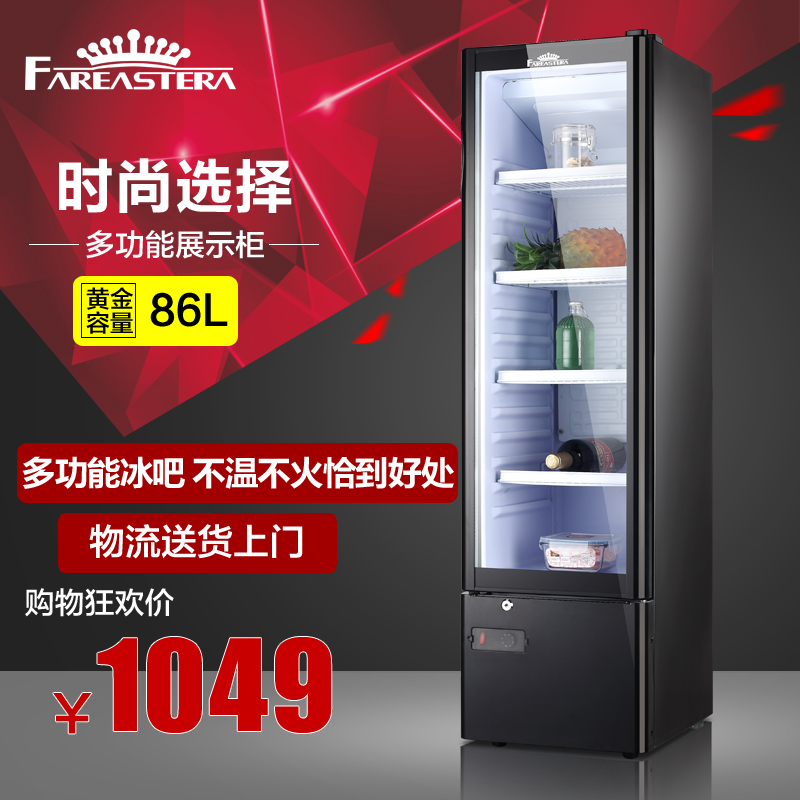 FAREASTERA/远东时代 LC-100家用单门展示柜小型冰柜 冰吧 冷柜