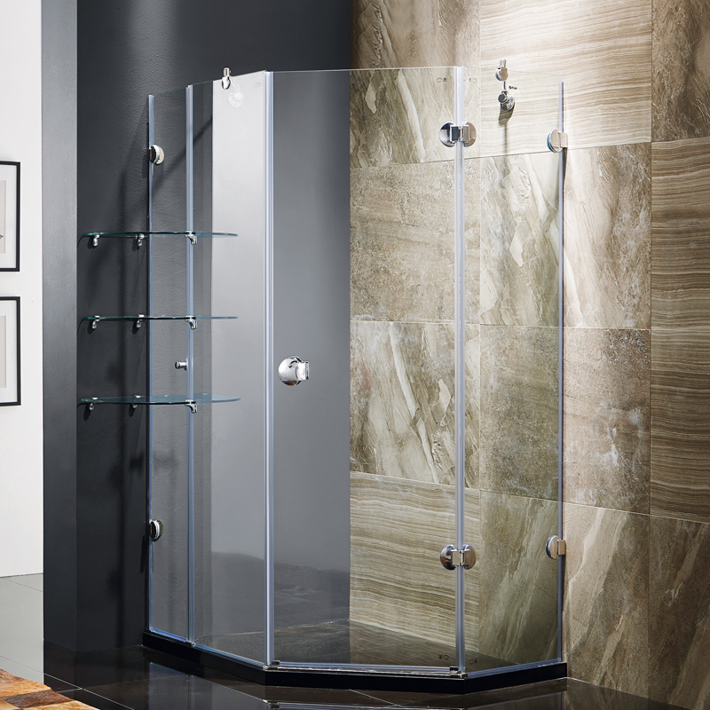 福瑞淋浴房整体隔断定制玻璃平开门浴屏简易高端沐浴房B63-9822kt