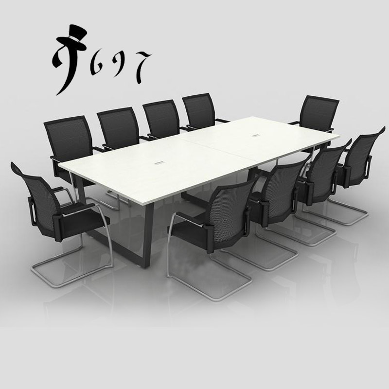 办公家具简易板式大小型会议桌椅简约现代长条桌接待台办工作桌