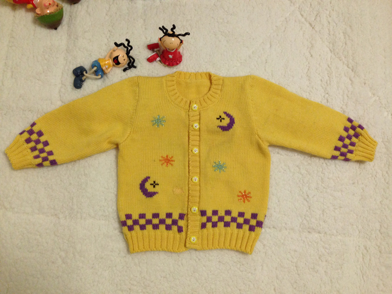 新款纯手工编织宝宝儿童毛衣中小童开衫纯羊毛女童潮版外套针织衫