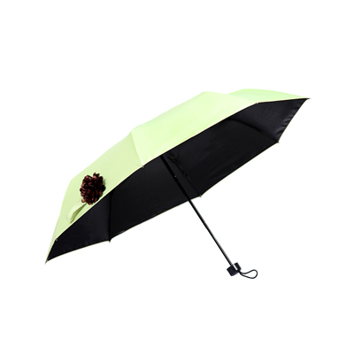 王曲二花朵创意伞太阳晴雨伞黑胶防紫外线超强防晒男女折叠遮阳
