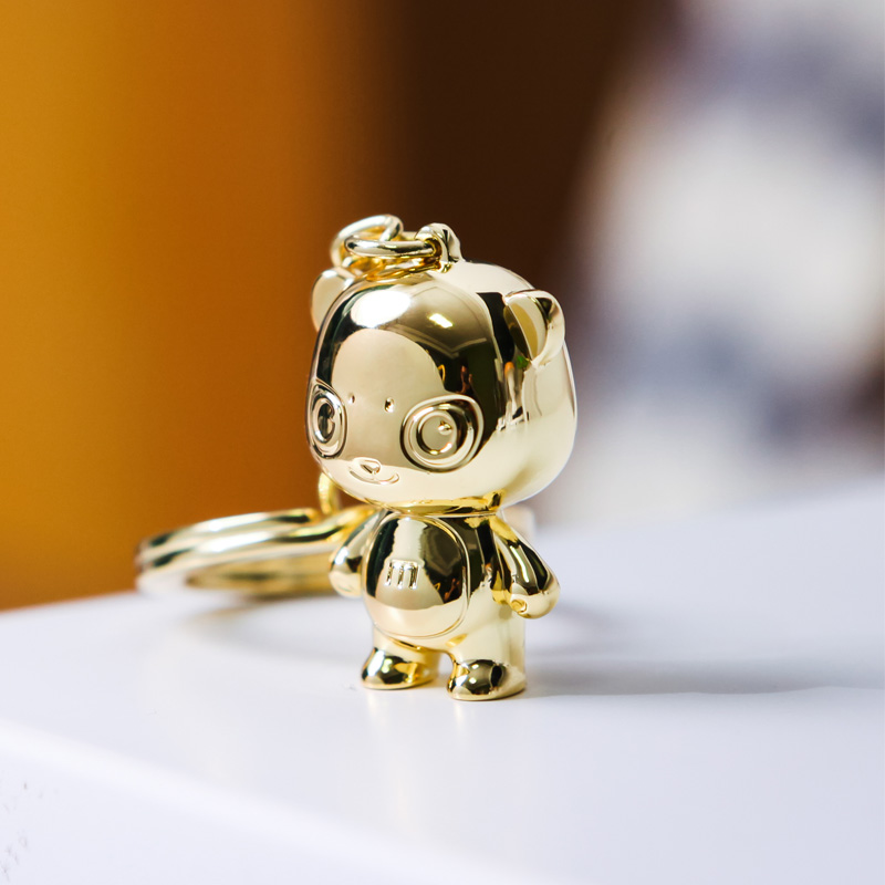 魅族金属熊猫钥匙扣挂件 能当艺术品的钥匙扣才是好熊猫
