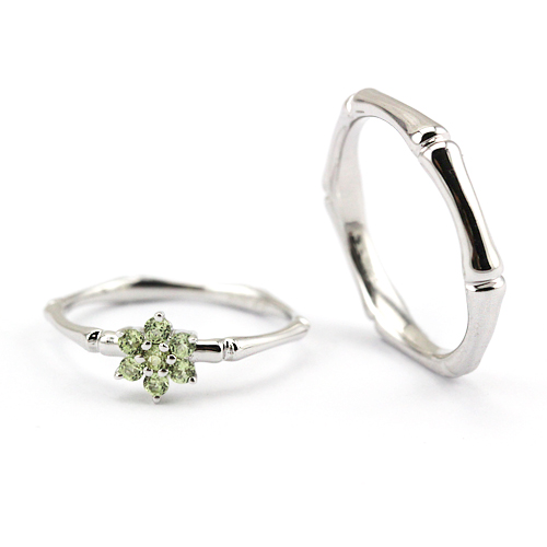 本笙原创设计925纯银竹节情侣对戒指简约一对包邮 七夕情人节礼物