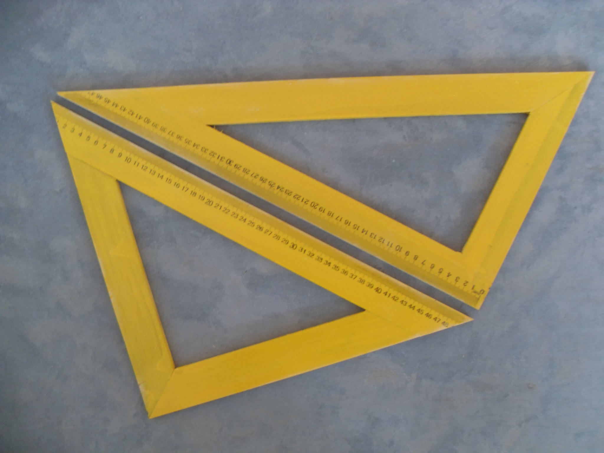 三角板 三角尺 木质演示用（60度45度一套）小学数学教学绘图工具
