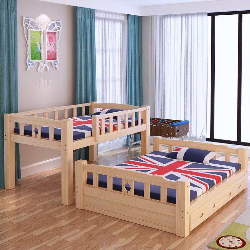 厂价实木儿童上下铺 高低床 上下床 子母床 双层床 母子床