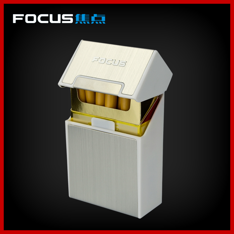 focus焦点正品磁扣个性香菸盒创意送礼20支装男士防潮防压烟盒