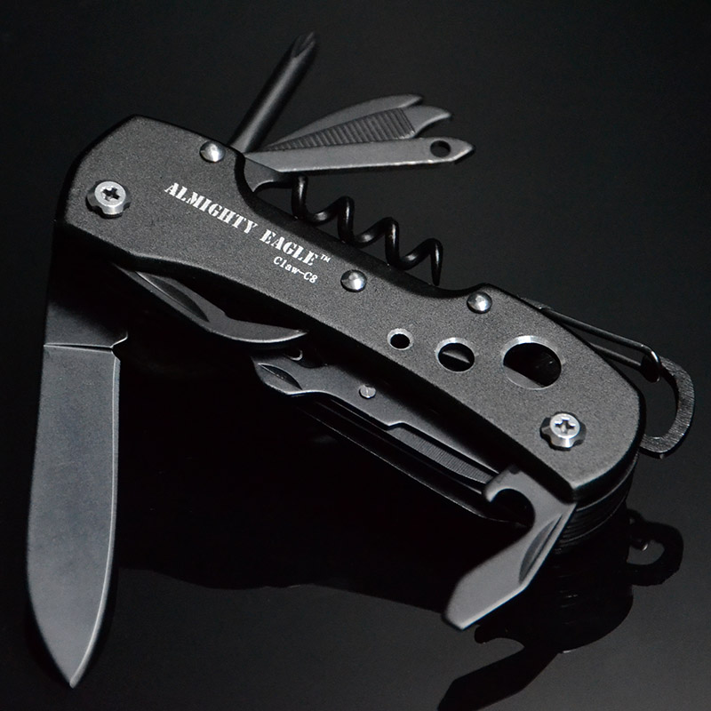 鹰爪C8 瑞士军刀 多功能折叠小刀 户外工具刀子随身便携防身刀具