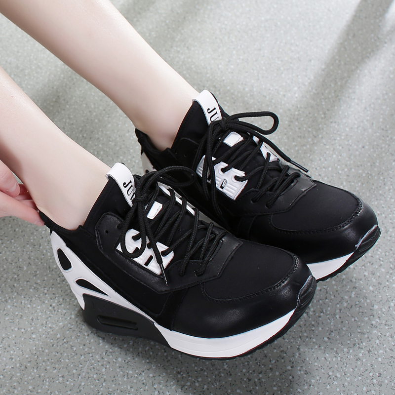 2015秋季新款平底鞋运动鞋女韩版低帮跑鞋坡跟休闲鞋学生女单鞋潮