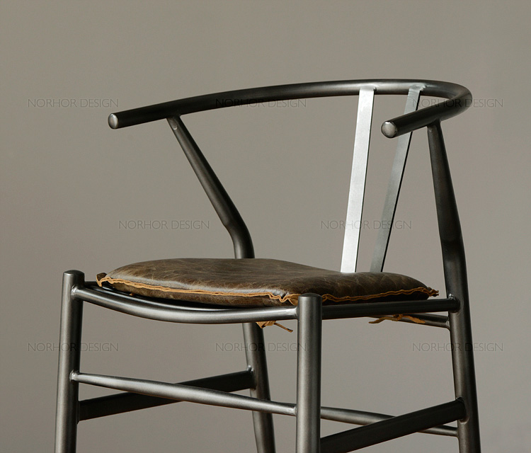 美式乡村LOFT工业风格铁艺做旧餐椅靠背椅电脑椅办公椅休闲咖啡椅