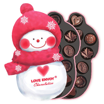 雪人手工巧克力礼盒生日礼物LE-LS-XR（代可可脂）