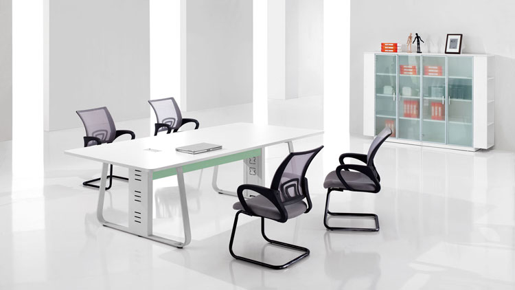 杭州办公家具简约现代会议桌椅组合会议桌板式四人办公桌定制