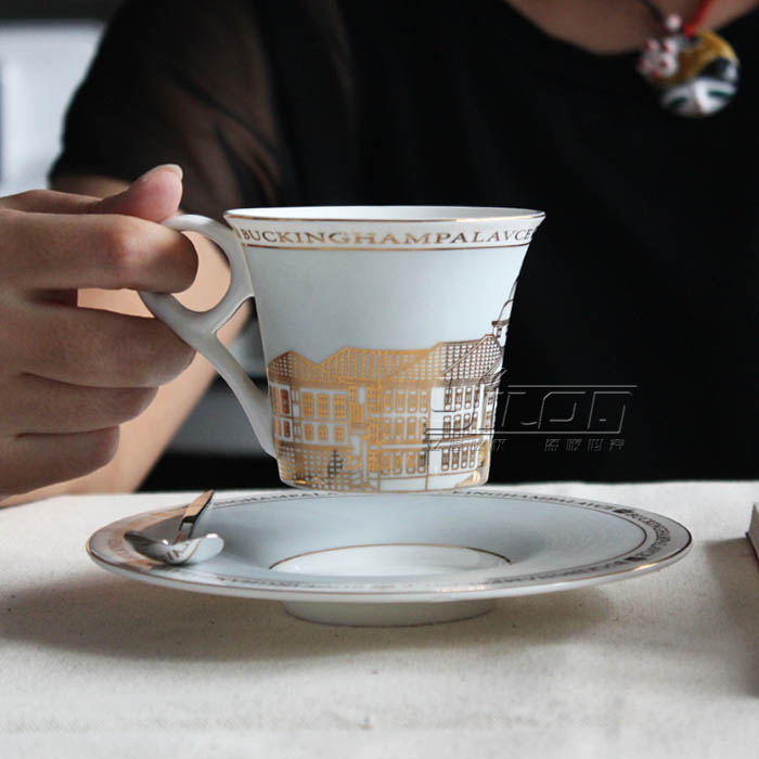 白金汉对杯汉宫杯欧式咖啡杯套装创意骨瓷咖啡杯下午茶礼品正品