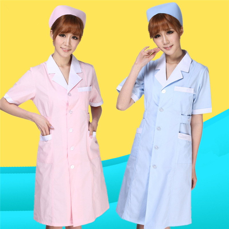 依美洁夏季护士服 短袖夏装护士服美容服药店服医院制服南丁格尔