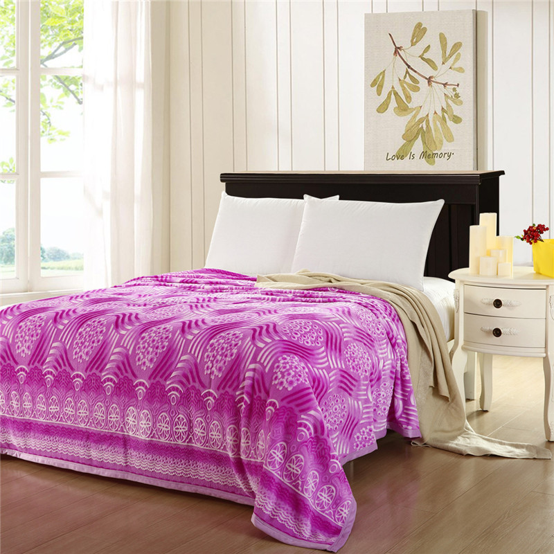 薄款法兰绒毛毯冬用法莱绒加厚床单珊瑚绒毯子空调午睡盖毯